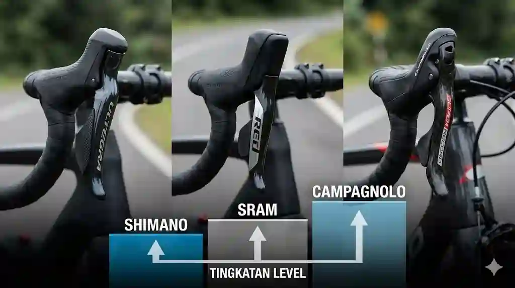Tingkatan Groupset Shimano Road Bike, SRAM, & Campagnolo: Panduan Lengkap
