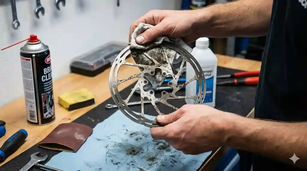 cara mengatasi rem cakram bunyi