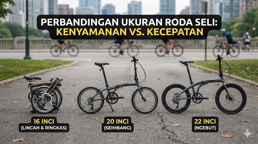 ukuran ban sepeda lipat