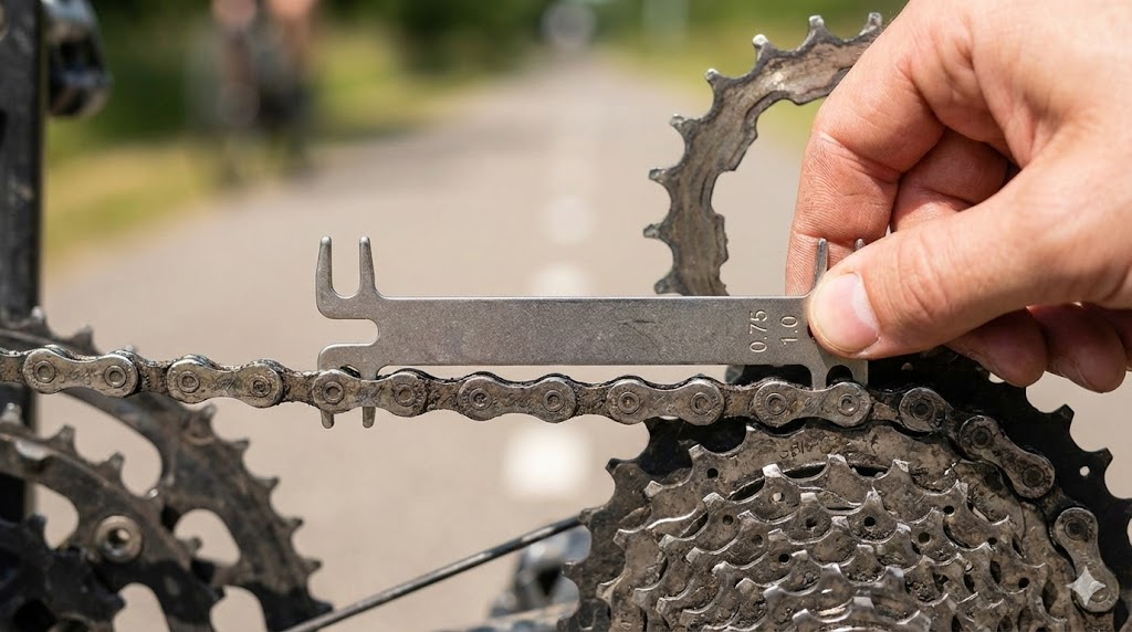 Alat cek rantai sepeda